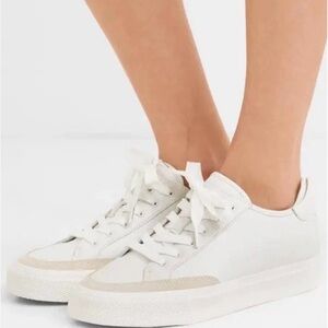Women's Rag & Bone Army Low-Top White Leather Sneakers Size 5